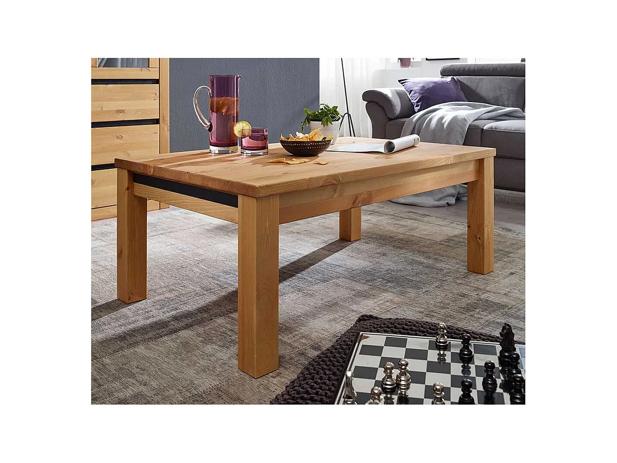 Echtholztisch in Eichefarben Kiefer Massivholz