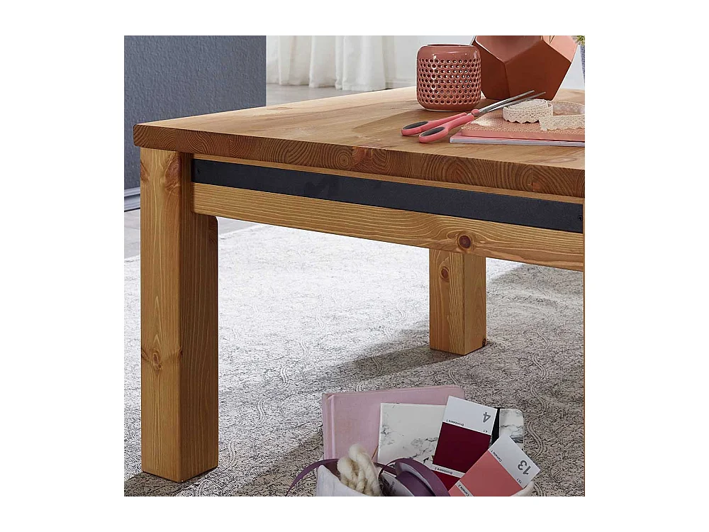 Echtholztisch in Eichefarben Kiefer Massivholz