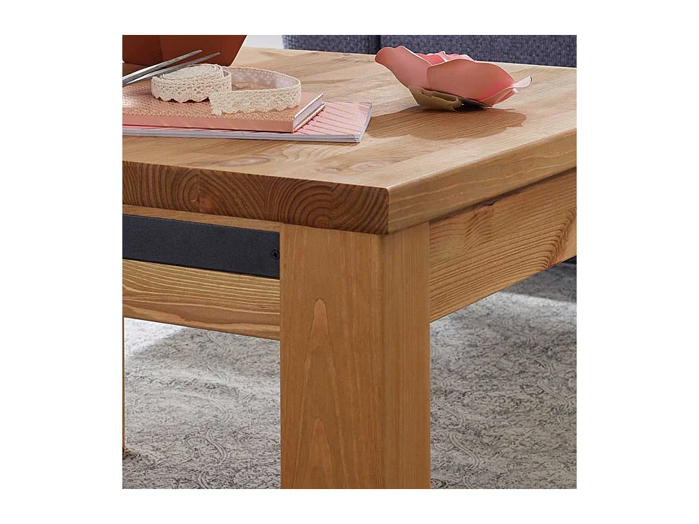 Echtholztisch in Eichefarben Kiefer Massivholz