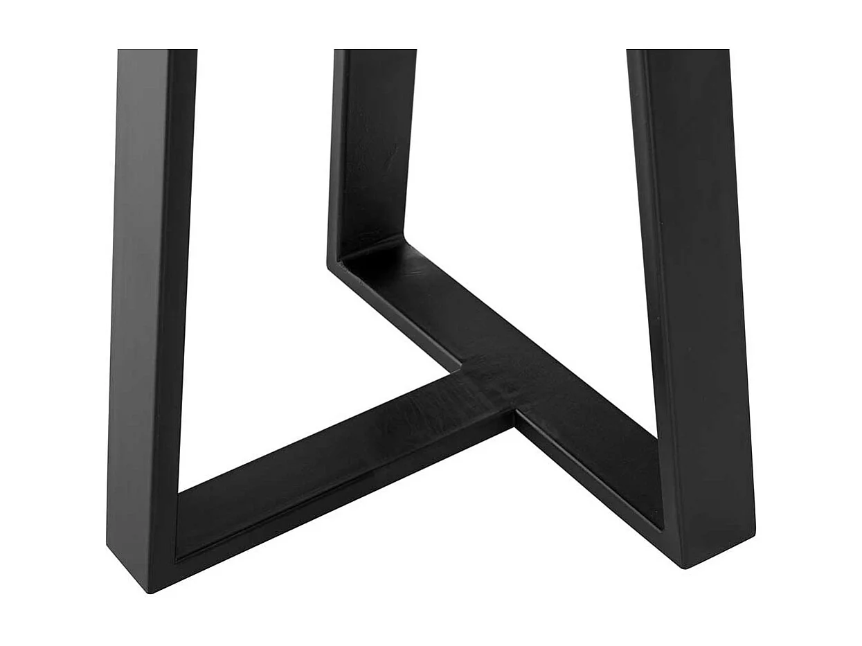 Couchtisch Set rund mit Keramikplatte Bügelgestell (zweiteilig)