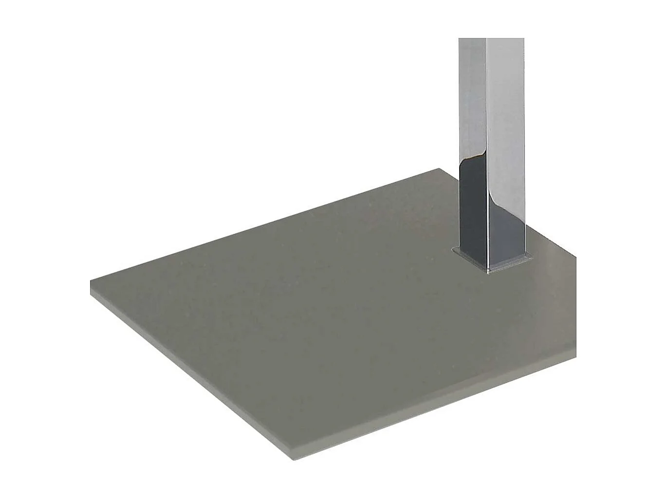 Wohnzimmertisch mit Klarglasplatte höhenverstellbar