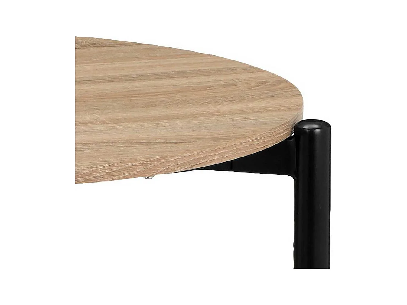 Couchtisch Sofatisch in runder Form mit Vierfußgestell