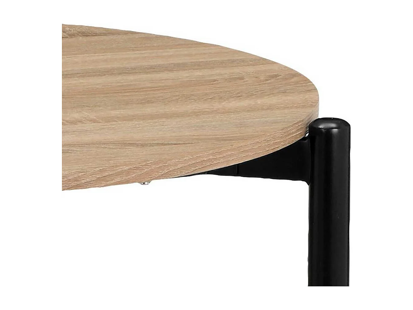 Couchtisch Sofatisch in runder Form mit Vierfußgestell