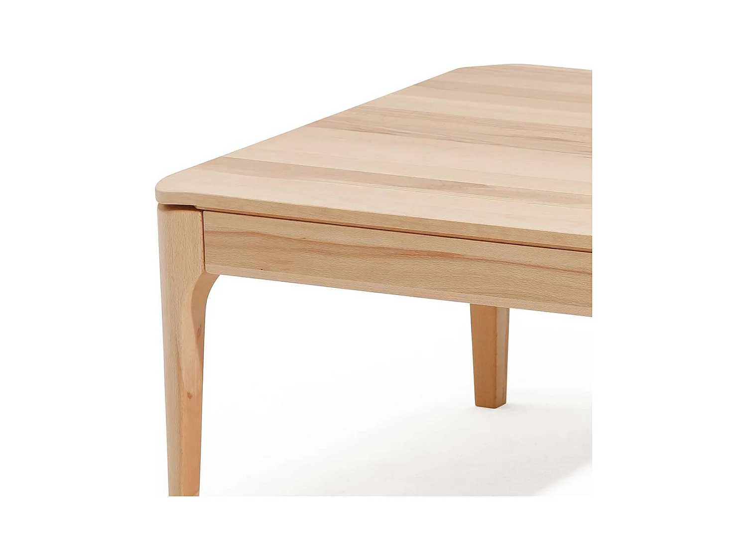 Holz Couchtisch aus Kernbuche Massivholz 45 cm hoch