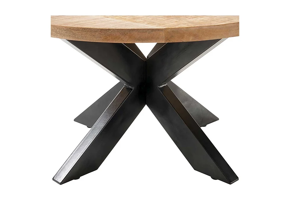 Wohnzimmer Tisch aus Mangobaum Massivholz Industry und Loft Stil