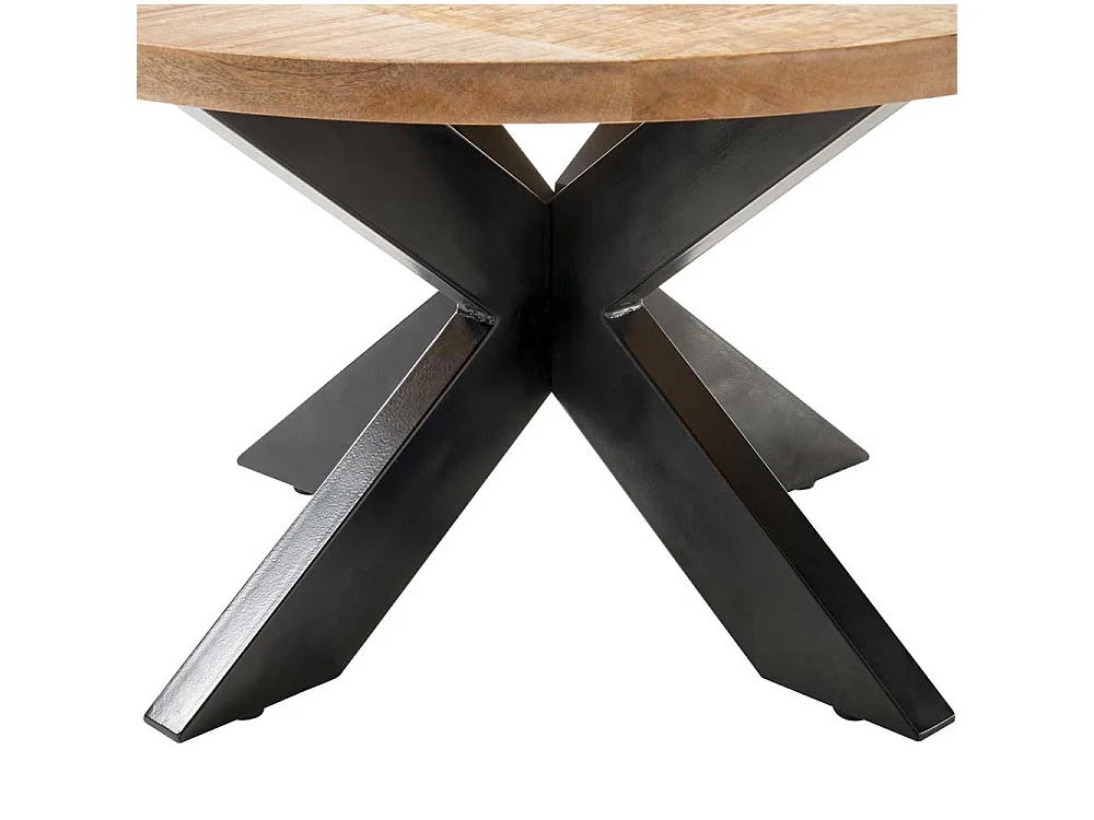 Wohnzimmer Tisch aus Mangobaum Massivholz Industry und Loft Stil