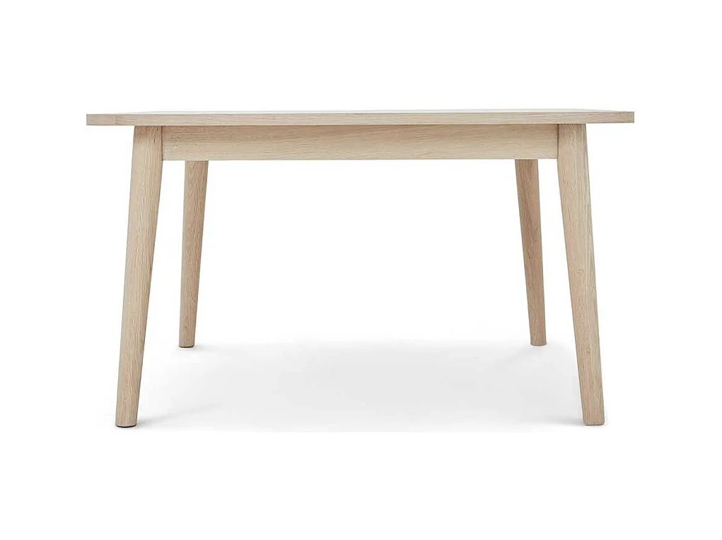 Couchtisch Sofatisch in Eiche weiß mit Vierfußgestell