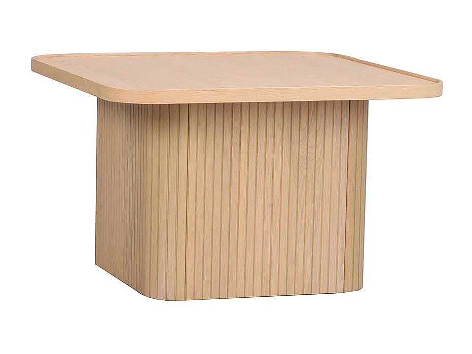 Wohnzimmer Tisch mit quadratischer Tischplatte Siebziger Jahre Look