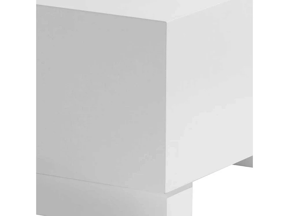 Wohnzimmer Tisch Couchtisch in Weiß Hochglanz lackiert