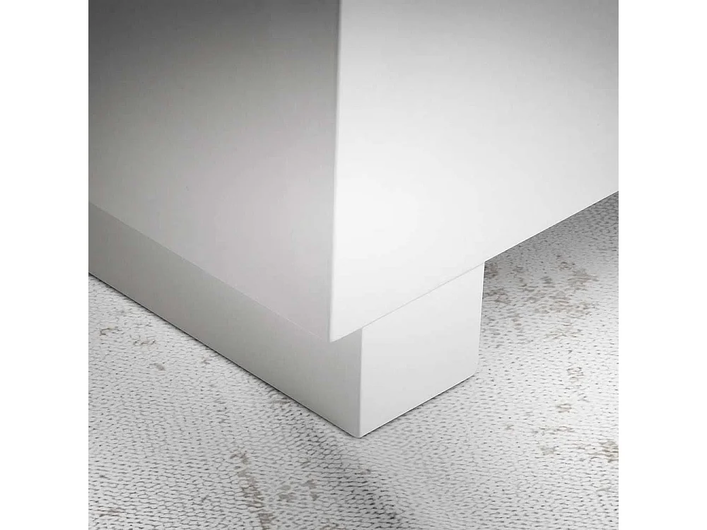 Wohnzimmer Tisch Couchtisch in Weiß Hochglanz lackiert