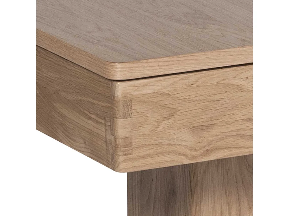 Sofatisch in Eiche Bianco furniert höhenverstellbar