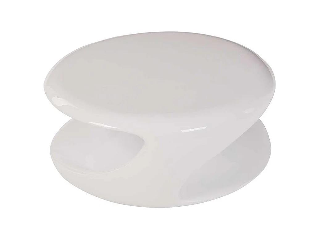 Moderner Couchtisch in Weiß Hochglanz 80 cm breit