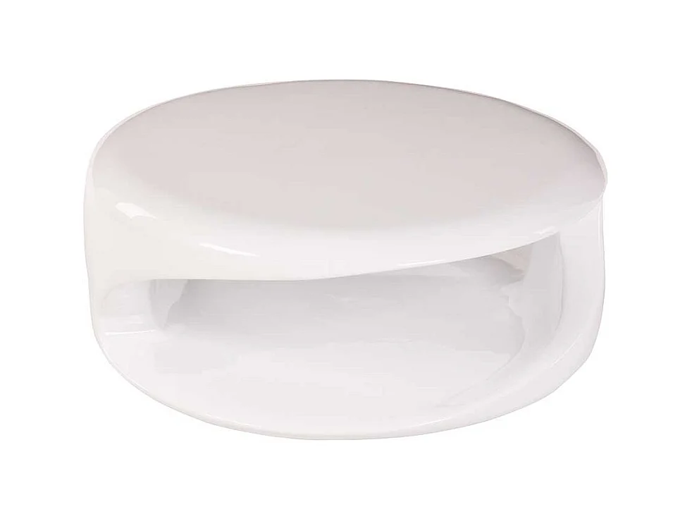 Moderner Couchtisch in Weiß Hochglanz 80 cm breit