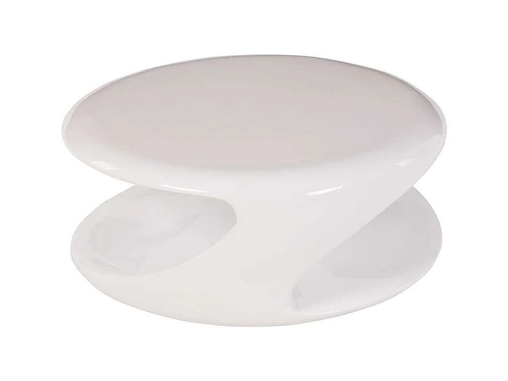 Moderner Couchtisch in Weiß Hochglanz 80 cm breit