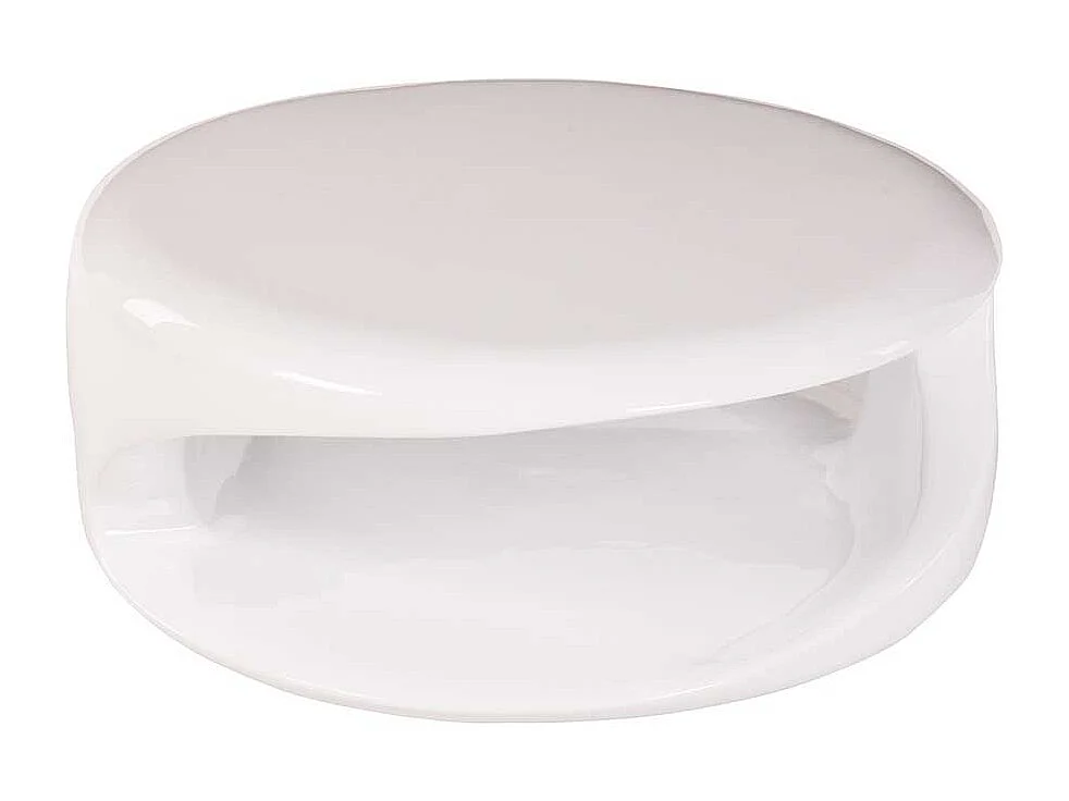 Moderner Couchtisch in Weiß Hochglanz 80 cm breit