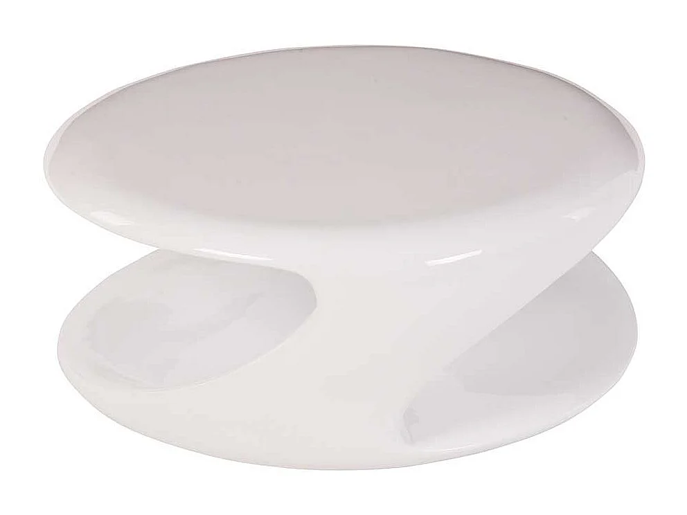 Moderner Couchtisch in Weiß Hochglanz 80 cm breit