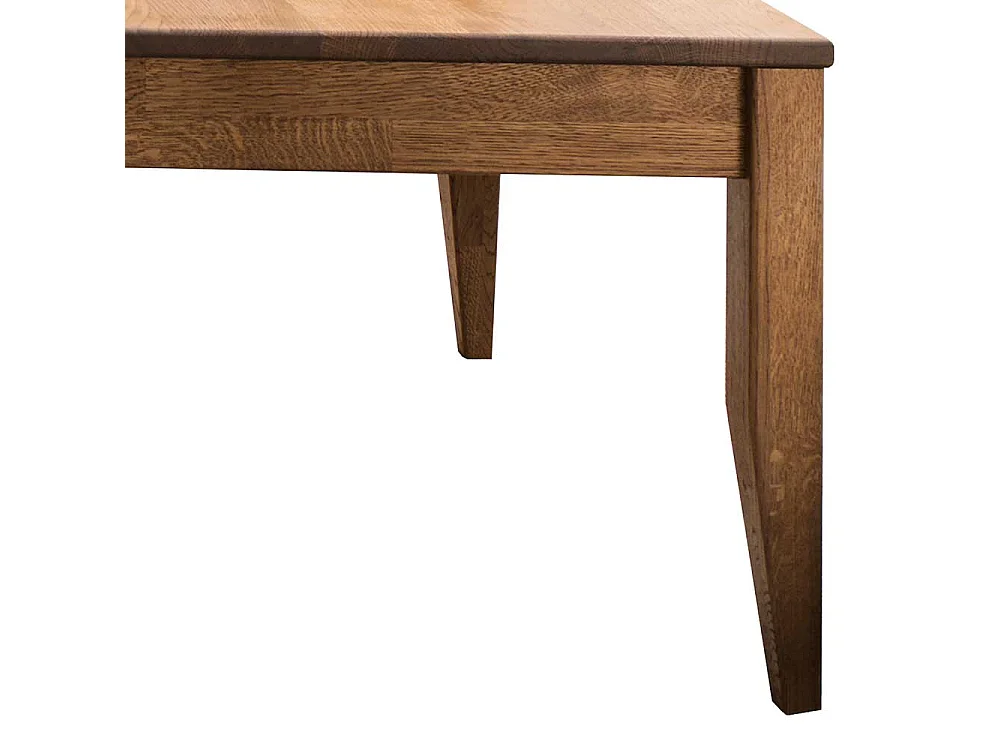 Echtholztisch für Wohnzimmer Eiche dunkel massiv