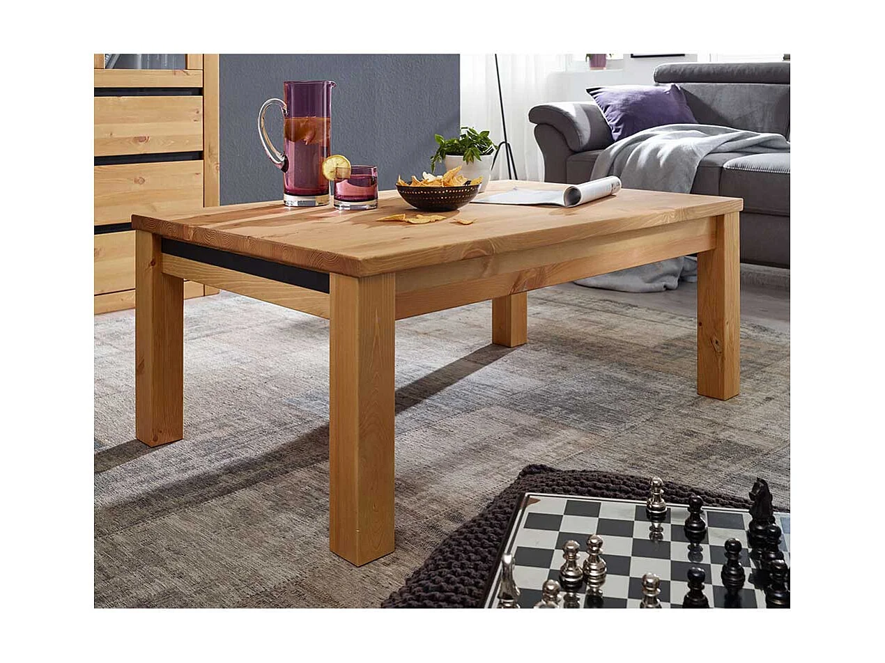 Echtholztisch in Eichefarben Kiefer Massivholz