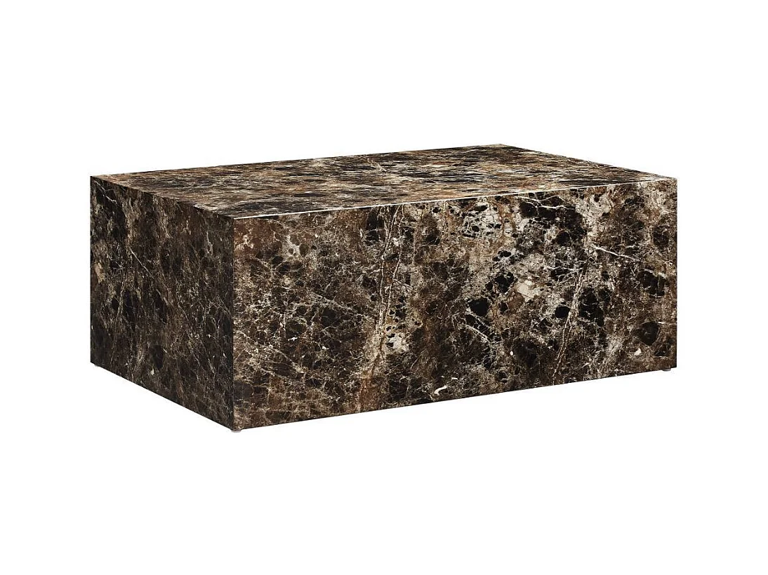 Sofatisch Wohnzimmer Tisch in Marmor Optik 90 cm breit