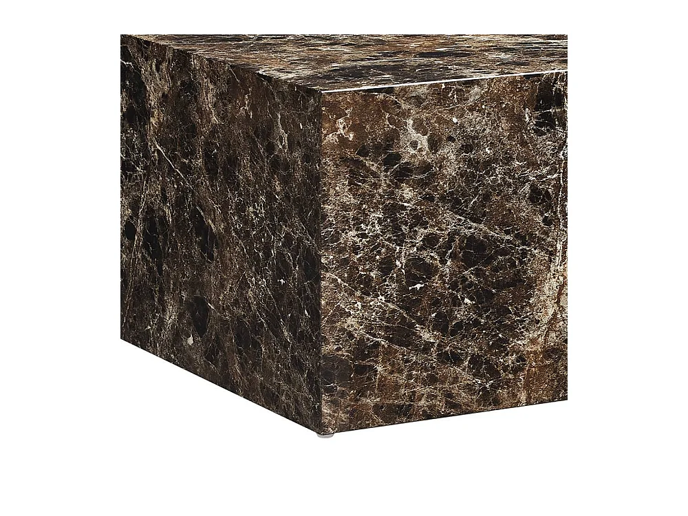 Sofatisch Wohnzimmer Tisch in Marmor Optik 90 cm breit