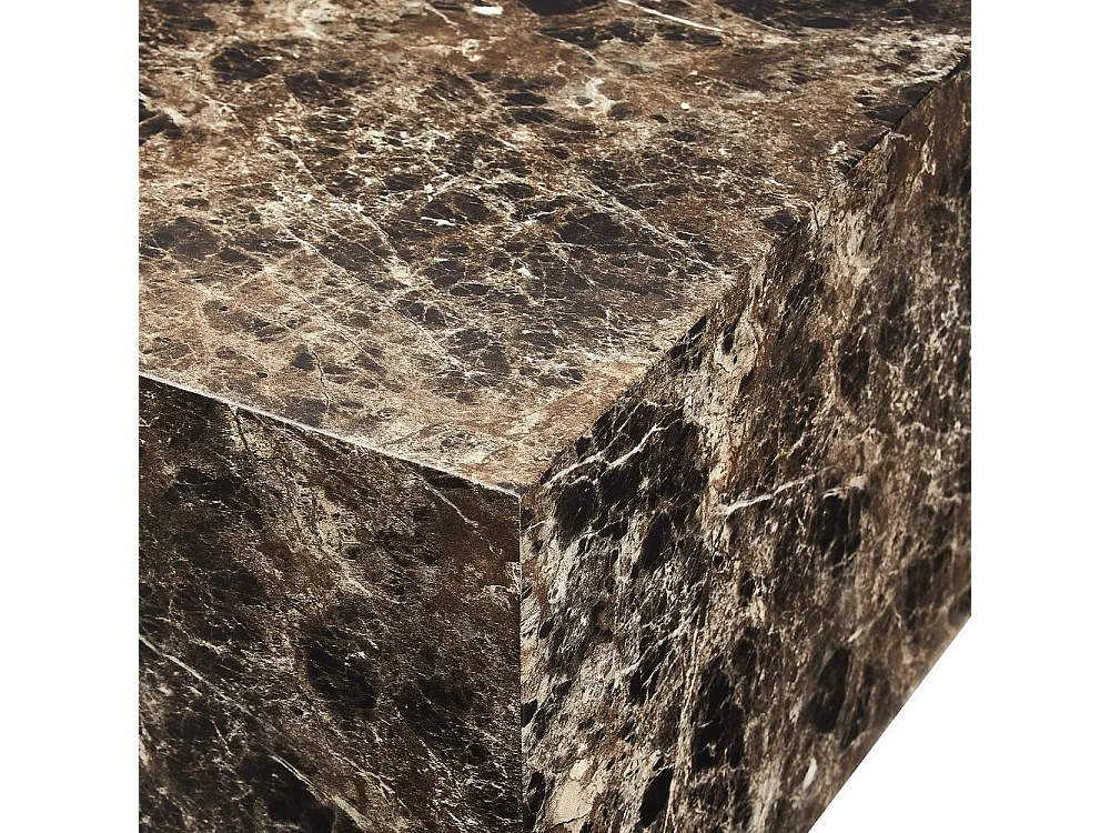 Sofatisch Wohnzimmer Tisch in Marmor Optik 90 cm breit