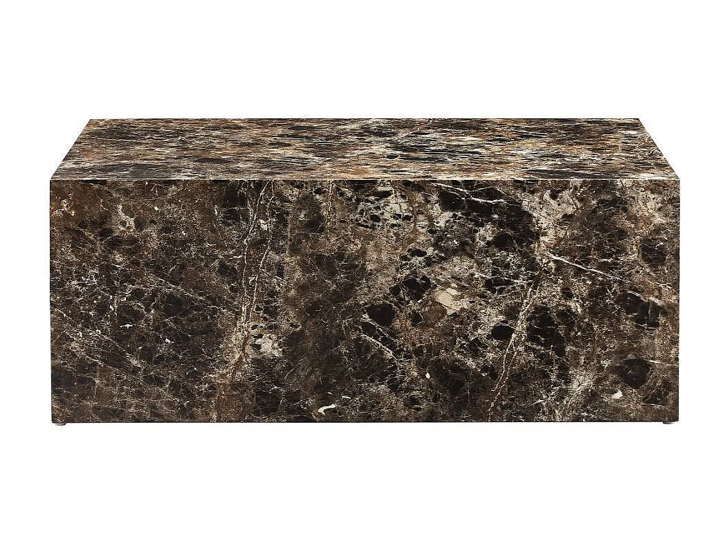 Sofatisch Wohnzimmer Tisch in Marmor Optik 90 cm breit