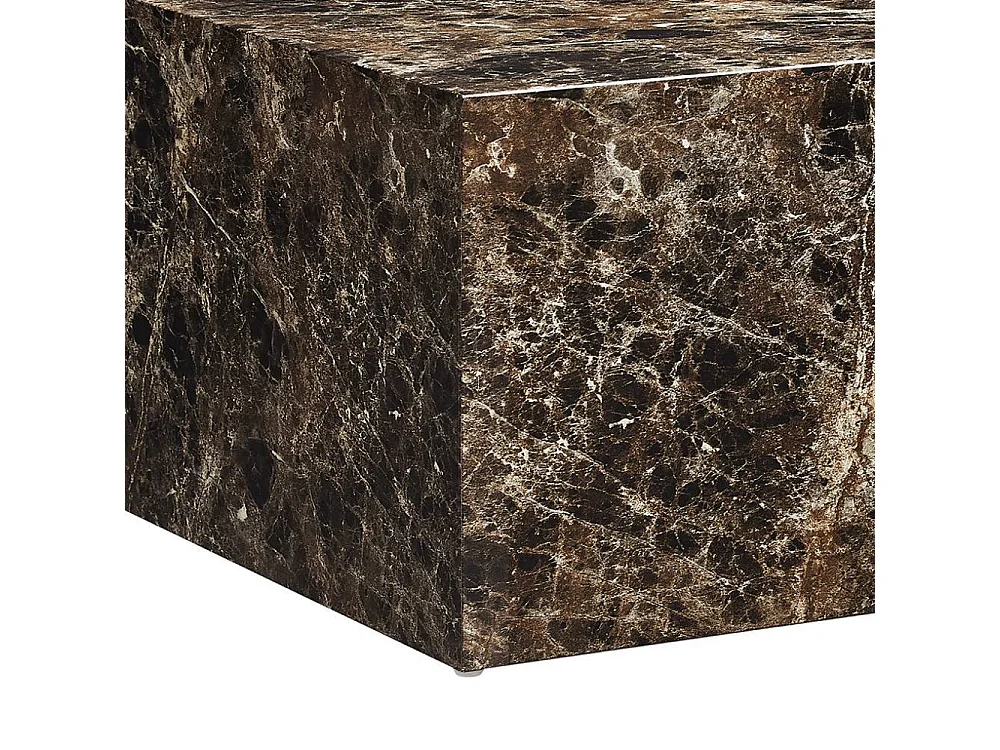 Sofatisch Wohnzimmer Tisch in Marmor Optik 90 cm breit