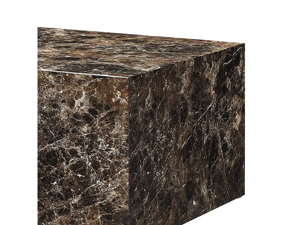 Sofatisch Wohnzimmer Tisch in Marmor Optik 90 cm breit