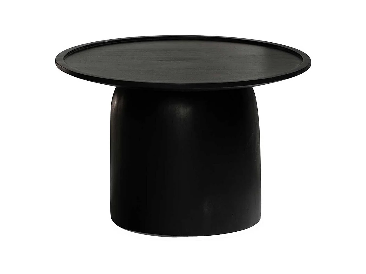 Couchtisch in runder Form Massivholz