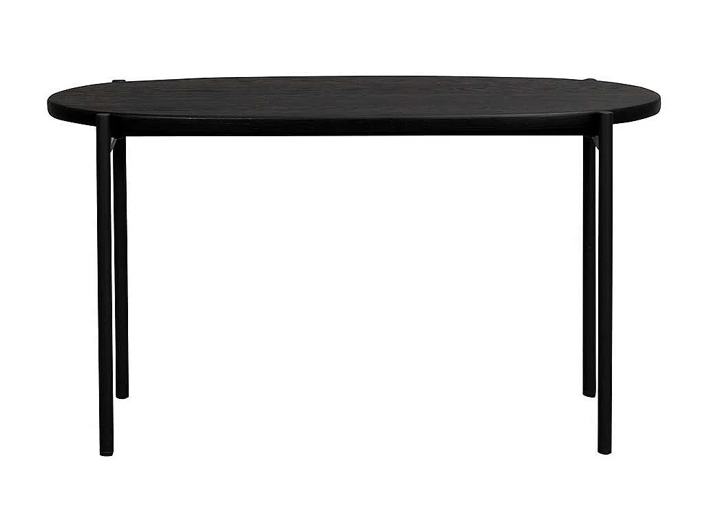 Sofatisch in Schwarz ovale Form