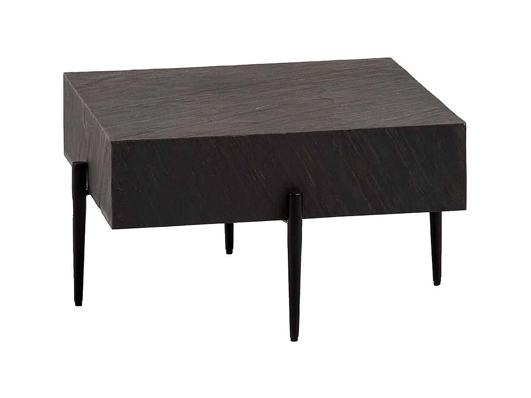 Designercouchtisch Sofatisch in Anthrazit - Steinoptik beschichtet
