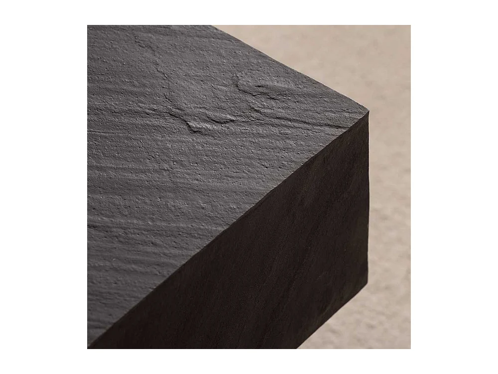Designercouchtisch Sofatisch in Anthrazit - Steinoptik beschichtet