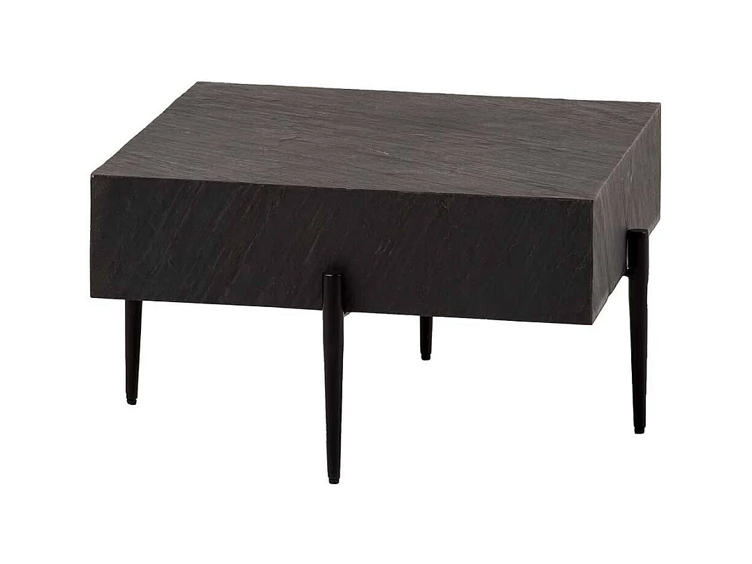 Designercouchtisch Sofatisch in Anthrazit - Steinoptik beschichtet