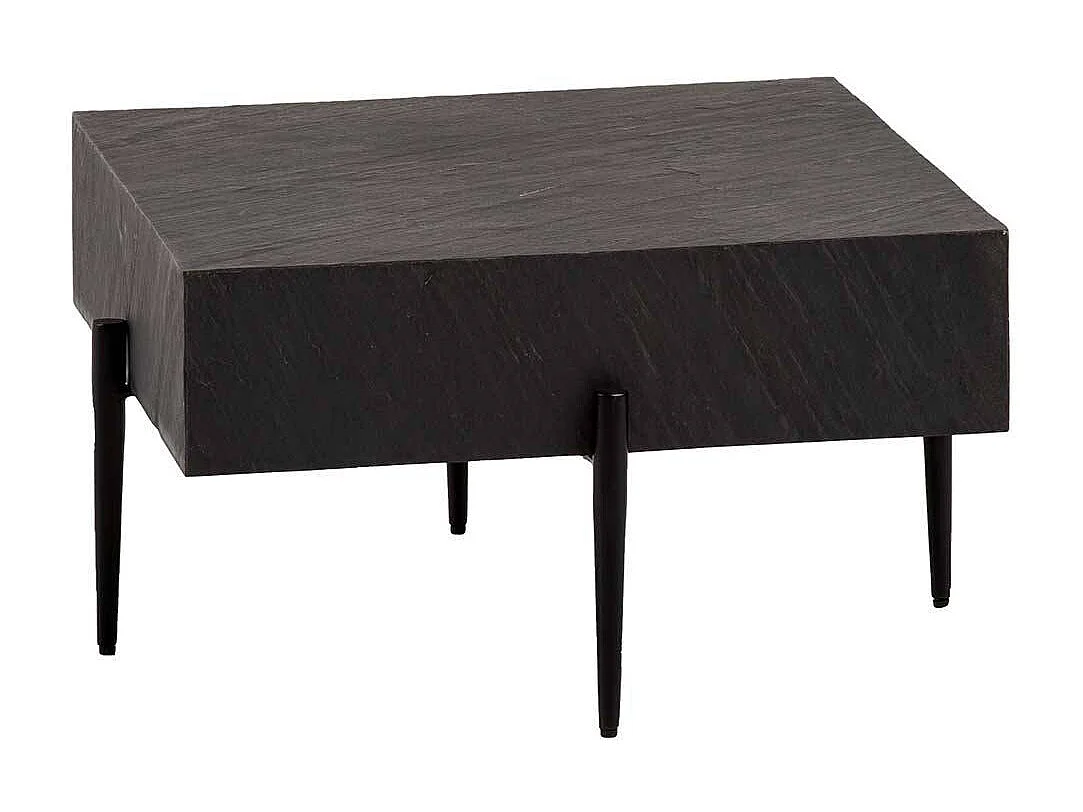 Designercouchtisch Sofatisch in Anthrazit - Steinoptik beschichtet