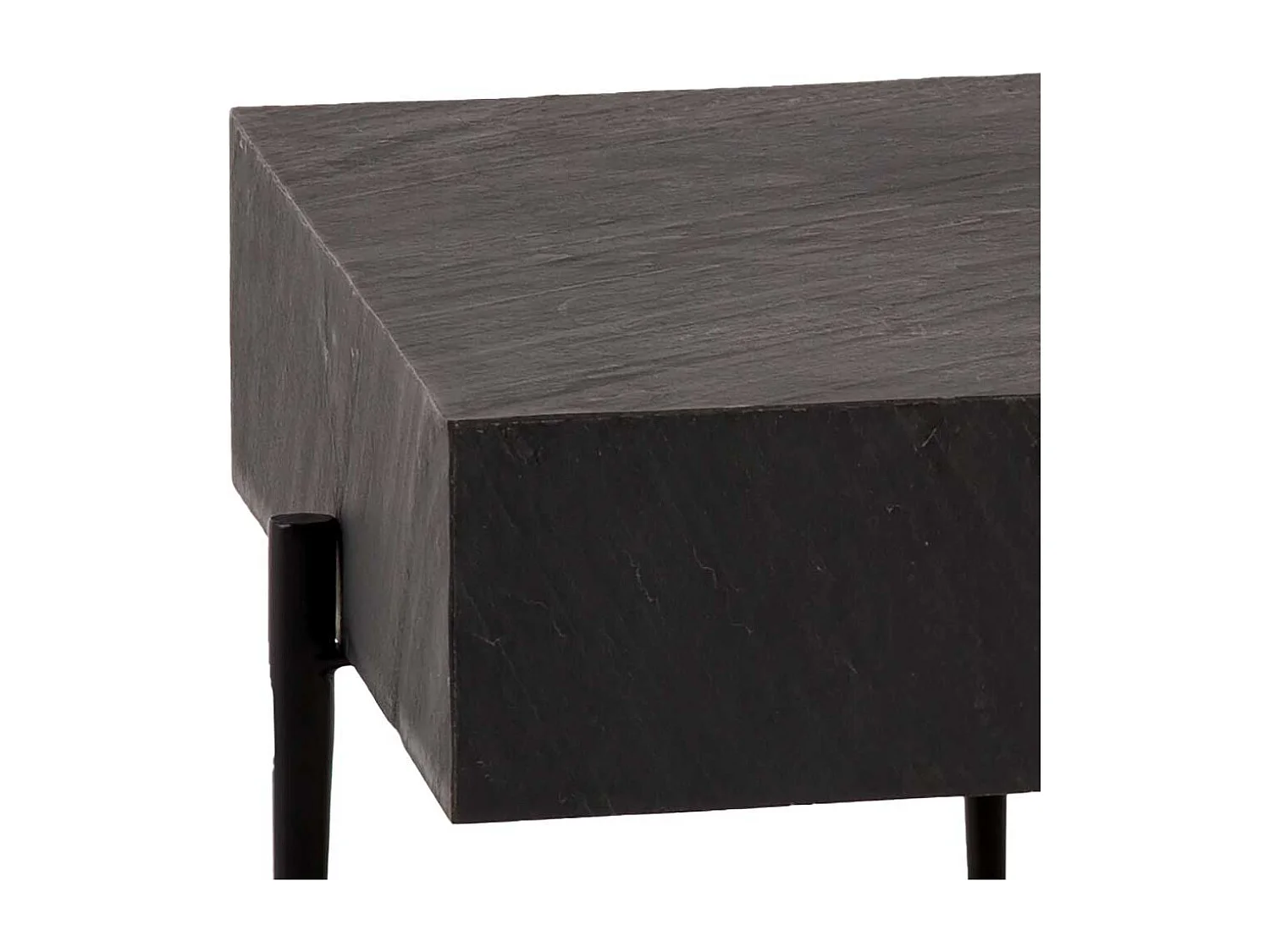 Designercouchtisch Sofatisch in Anthrazit - Steinoptik beschichtet