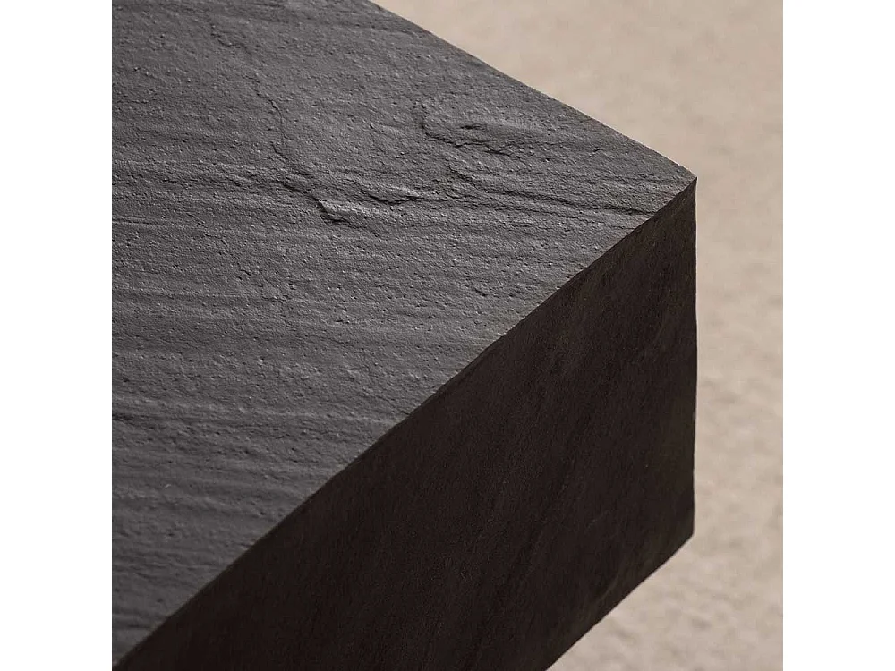 Designercouchtisch Sofatisch in Anthrazit - Steinoptik beschichtet