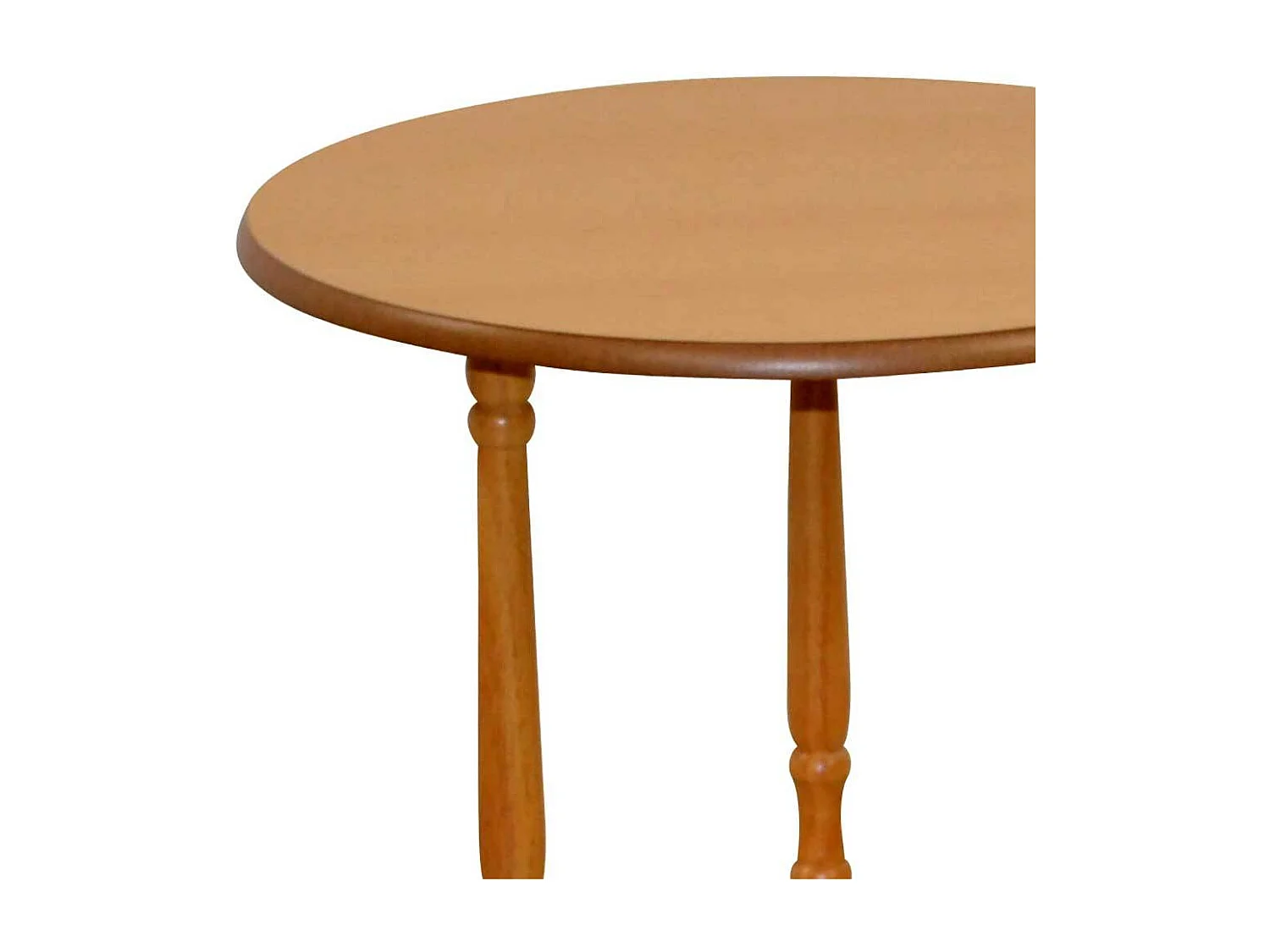 Runder Telefontisch in Buchefarben klassischen Stil