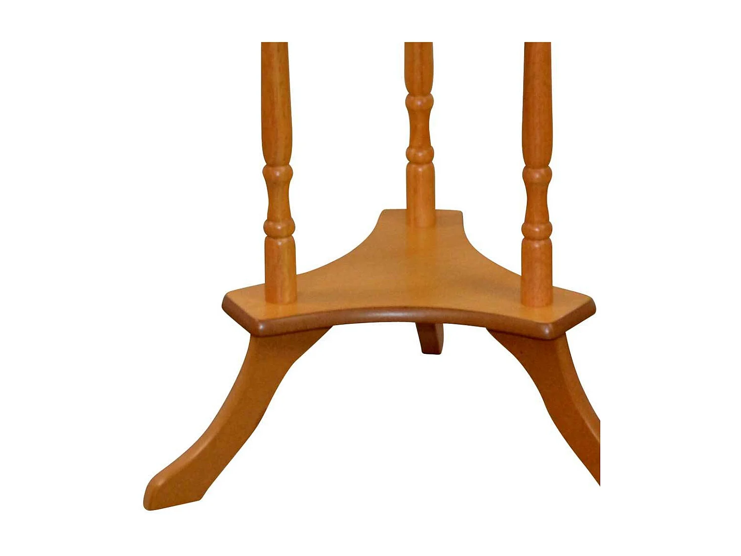 Runder Telefontisch in Buchefarben klassischen Stil