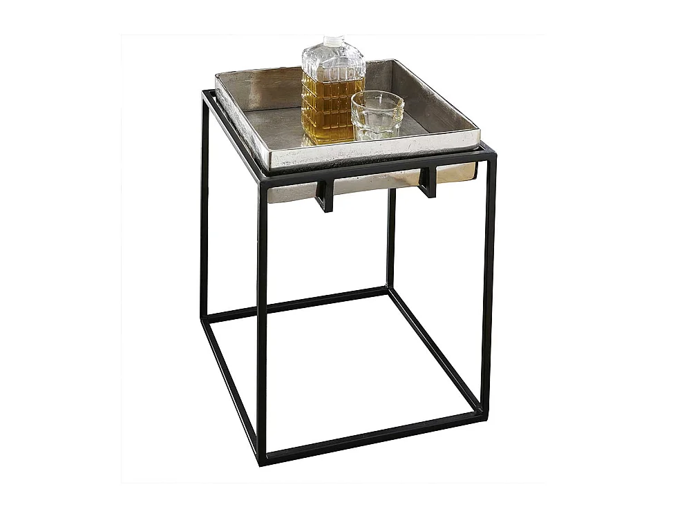 Kleiner Wohnzimmer Tisch mit abnehmbarer Tischplatte Metall