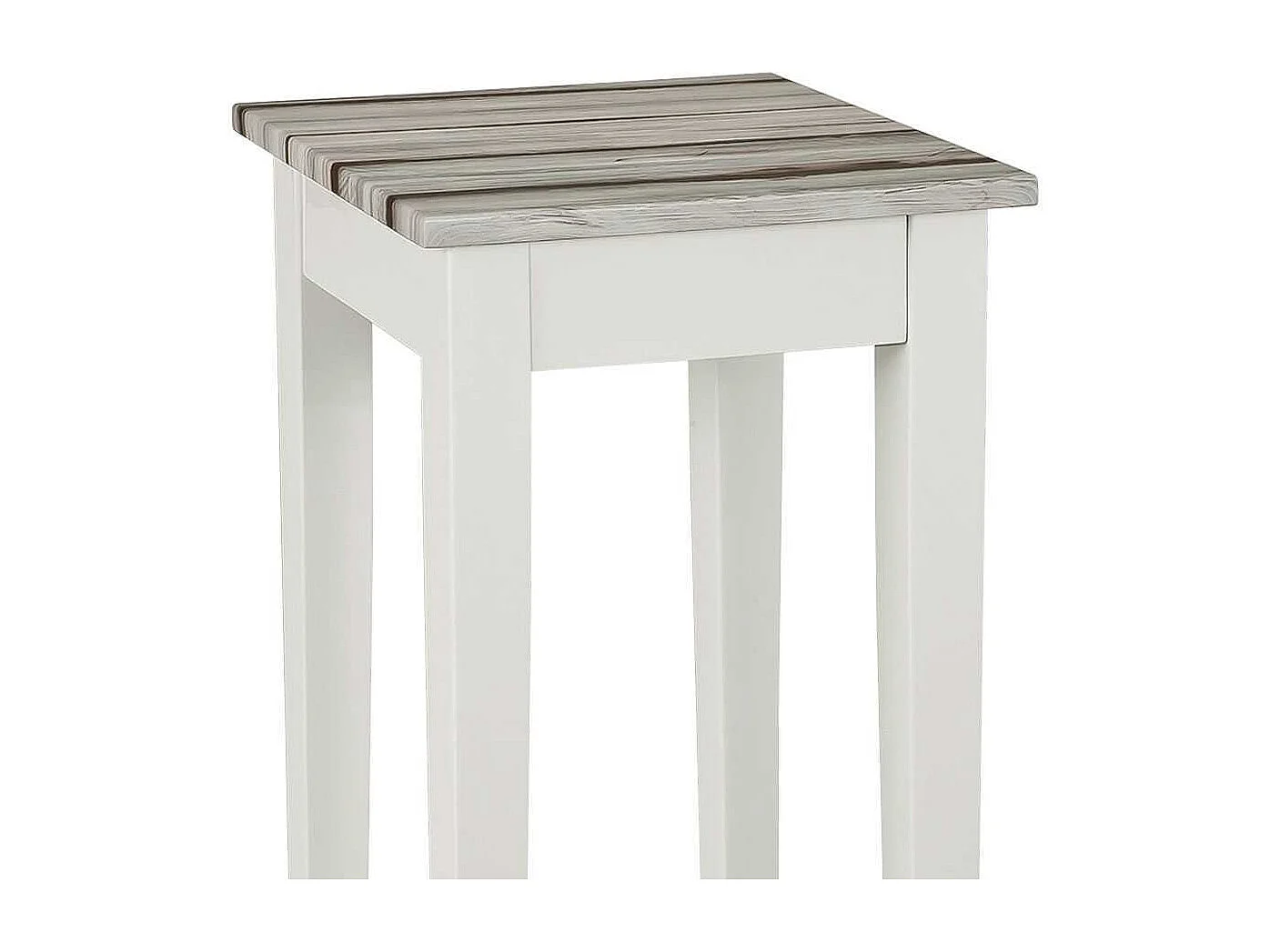 Landhaustisch in Weiß Kiefer Grau