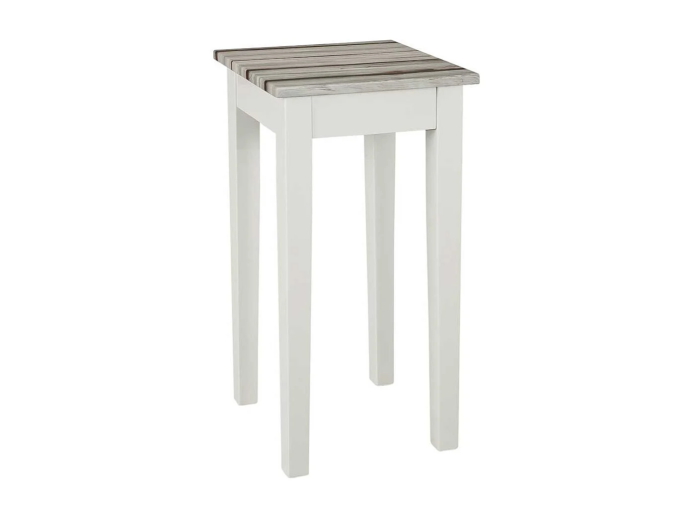 Landhaustisch in Weiß Kiefer Grau