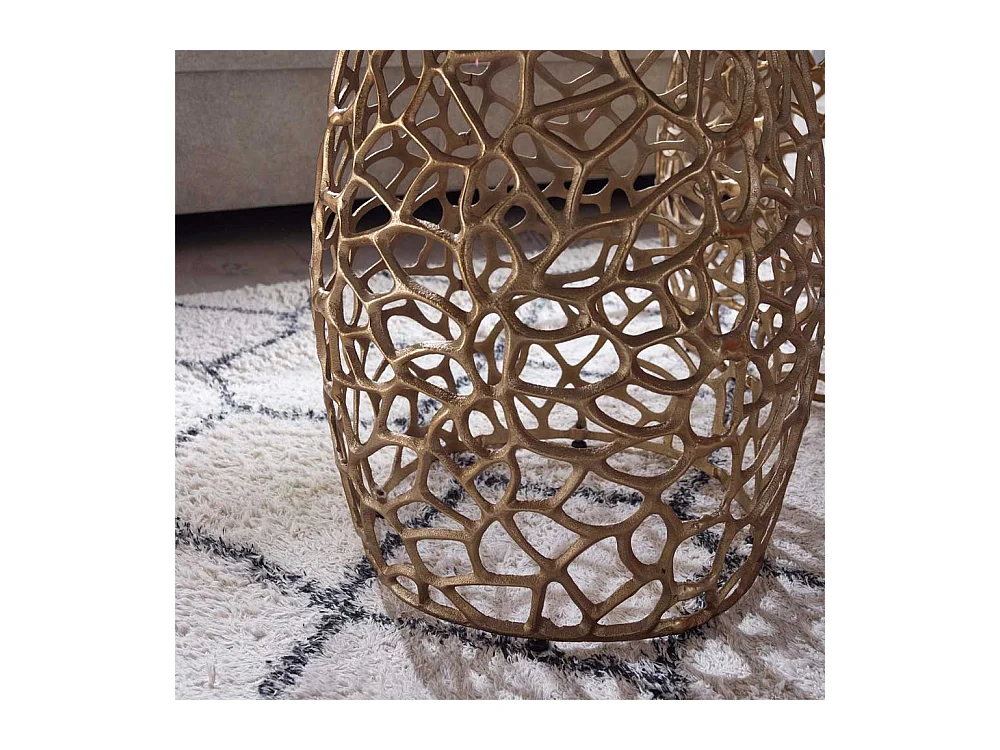 Metall Wohnzimmer Tische in Goldfarben Aluminium (zweiteilig)