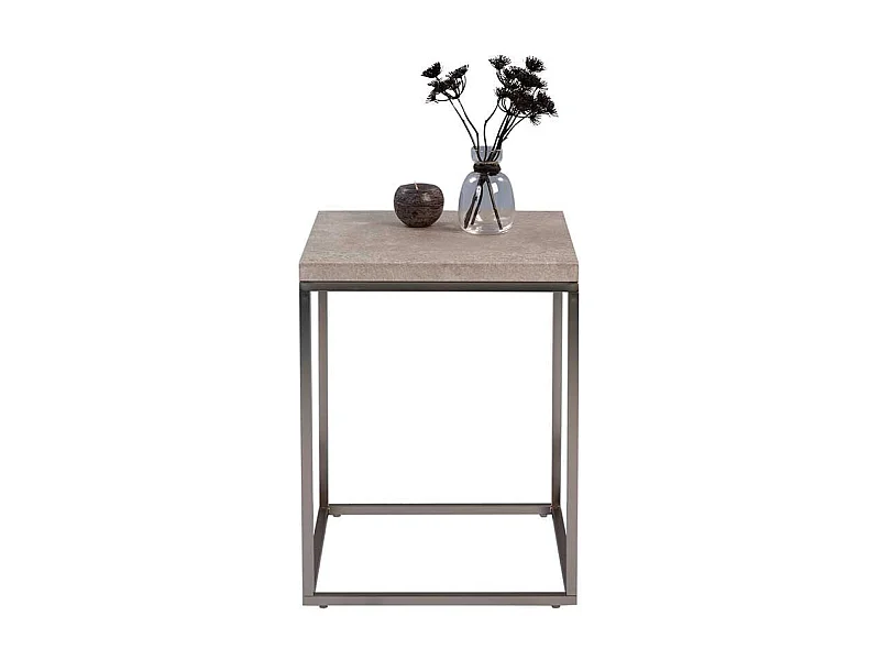 Tischchen in Beton Grau Metall