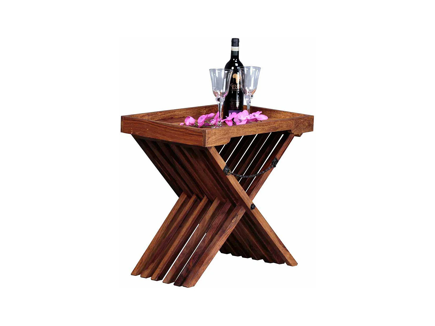 Sofatisch aus Sheesham Massivholz klappbar