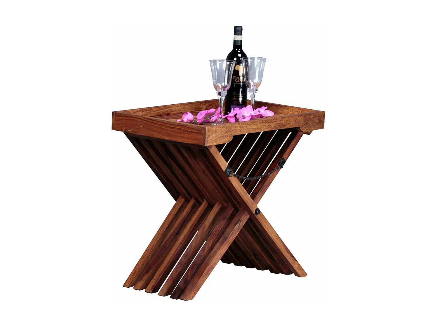 Sofatisch aus Sheesham Massivholz klappbar