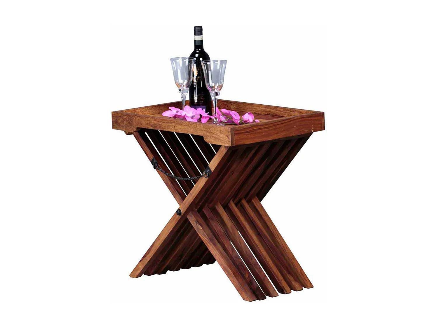 Sofatisch aus Sheesham Massivholz klappbar