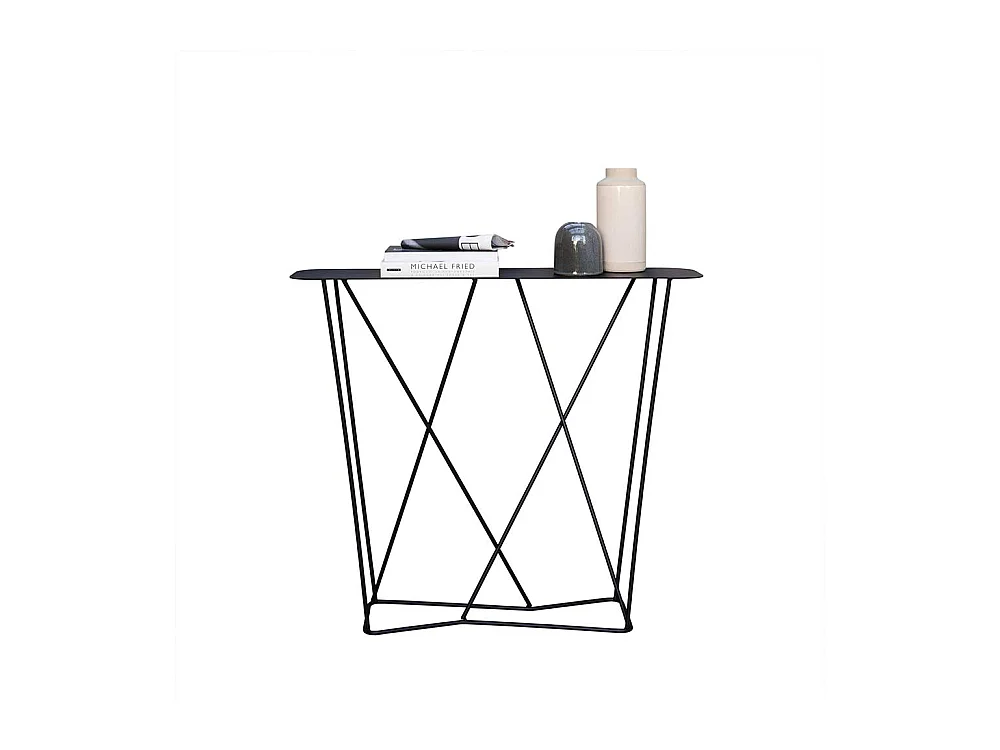 Flur Tisch in Schwarz Stahl