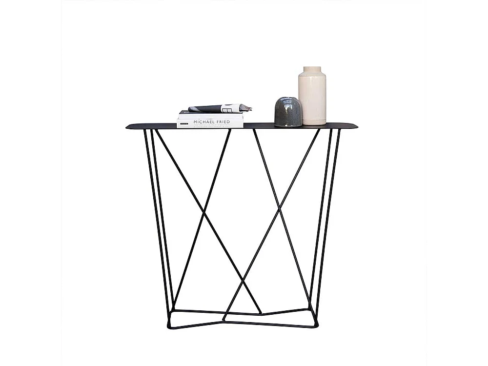 Flur Tisch in Schwarz Stahl