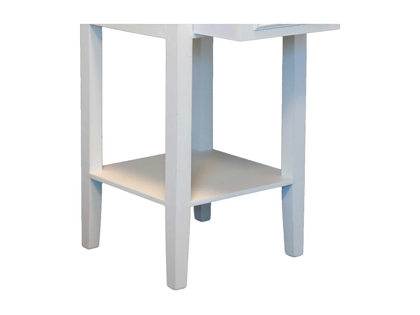 Telefonschrank in Weiß verziert Schubladen