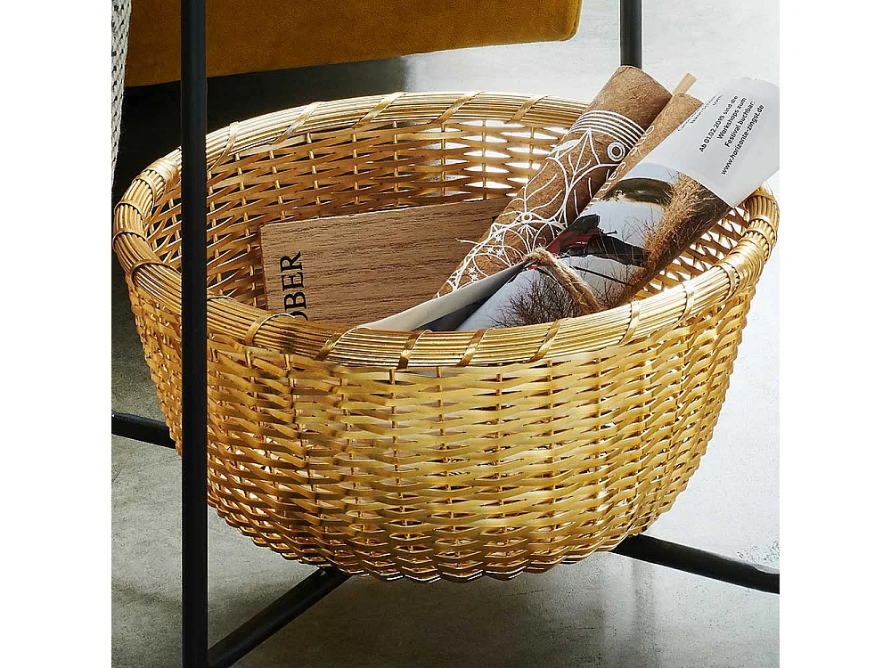 Wohnzimmer Tisch in Goldfarben und Schwarz Metall